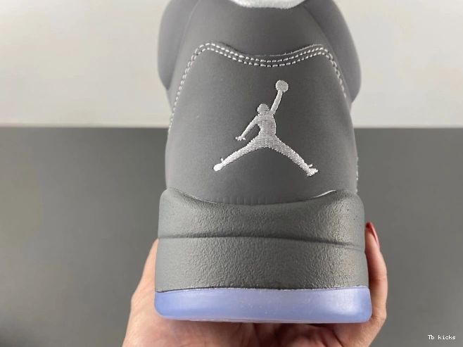 Rep TBK Grey Wolf Jordan Retro 5 Air 136027-005 0728